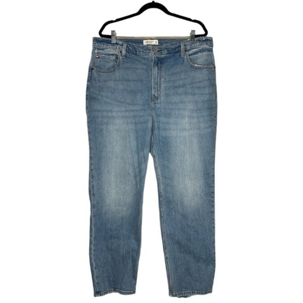 Abercrombie & Fitch Ankle Straight Ultra High Rise Jeans Size 34 / 18 L